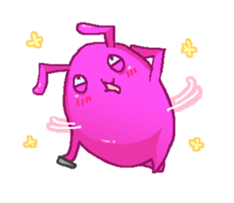 Friend of rabbits in the mobile sticker #3916020