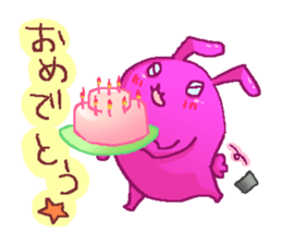 Friend of rabbits in the mobile sticker #3916021