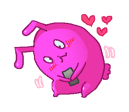 Friend of rabbits in the mobile sticker #3916022