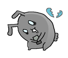 Friend of rabbits in the mobile sticker #3916023