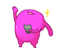 Friend of rabbits in the mobile sticker #3916026