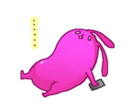 Friend of rabbits in the mobile sticker #3916039