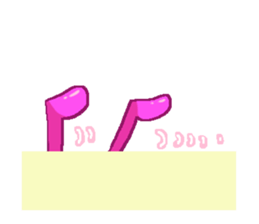 Friend of rabbits in the mobile sticker #3916044