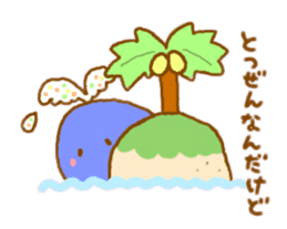 Colorful whale and Sea friends sticker #3916449
