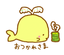 Colorful whale and Sea friends sticker #3916451