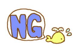 Colorful whale and Sea friends sticker #3916458