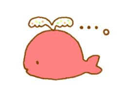 Colorful whale and Sea friends sticker #3916462