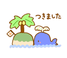 Colorful whale and Sea friends sticker #3916466
