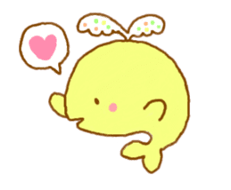 Colorful whale and Sea friends sticker #3916471