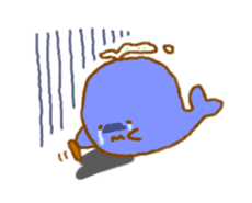 Colorful whale and Sea friends sticker #3916482