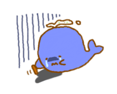 Colorful whale and Sea friends sticker #3916482