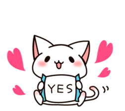 The cat which tells love2 sticker #3916970