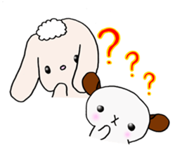 Usual rabbit and hamster sticker #3917750