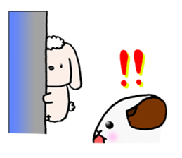 Usual rabbit and hamster sticker #3917751