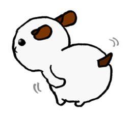 Usual rabbit and hamster sticker #3917753