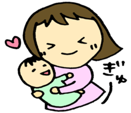 A baby and family3 sticker #3917856