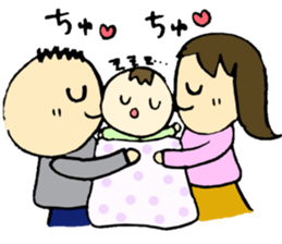 A baby and family3 sticker #3917886