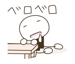 Live in a comfortable life ( white ) sticker #3918615