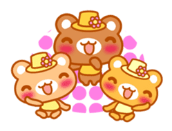 Love Love MIZUTAMA bear "Kuma chan" talk sticker #3919369
