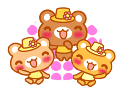 Love Love MIZUTAMA bear "Kuma chan" talk sticker #3919369