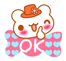 Love Love MIZUTAMA bear "Kuma chan" talk sticker #3919376
