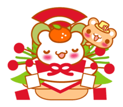 Love Love MIZUTAMA bear "Kuma chan" talk sticker #3919405