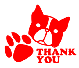 French bulldog's stamp Sticker sticker #3920617