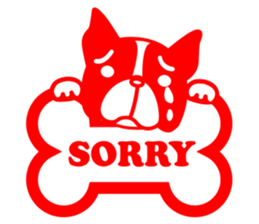 French bulldog's stamp Sticker sticker #3920622
