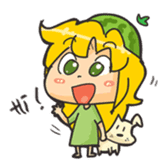 Kyuri the Cucumber Girl sticker #3920647