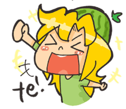 Kyuri the Cucumber Girl sticker #3920651