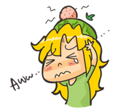 Kyuri the Cucumber Girl sticker #3920654