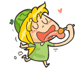 Kyuri the Cucumber Girl sticker #3920663