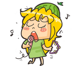 Kyuri the Cucumber Girl sticker #3920666