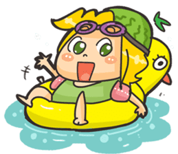 Kyuri the Cucumber Girl sticker #3920668