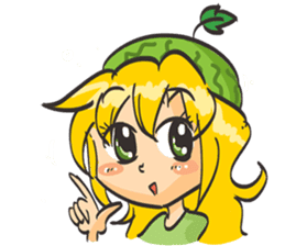 Kyuri the Cucumber Girl sticker #3920670