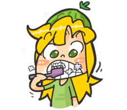 Kyuri the Cucumber Girl sticker #3920676