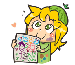 Kyuri the Cucumber Girl sticker #3920677