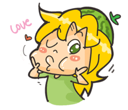 Kyuri the Cucumber Girl sticker #3920678