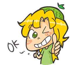 Kyuri the Cucumber Girl sticker #3920681