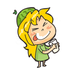 Kyuri the Cucumber Girl sticker #3920682