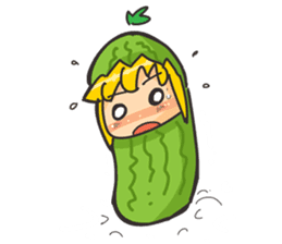 Kyuri the Cucumber Girl sticker #3920686