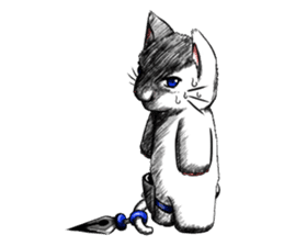 art of cat:shiro sticker #3920932