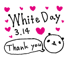 Every day of a panda in March sticker #3921207