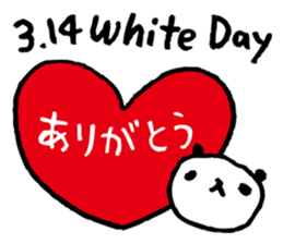 Every day of a panda in March sticker #3921210