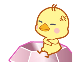 A jewel and chick sticker #3921481