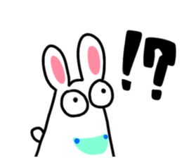 The rabbit which is overreaction sticker #3922407