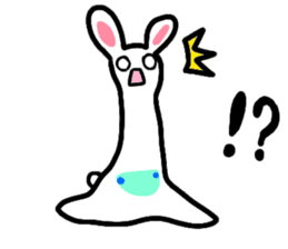 The rabbit which is overreaction sticker #3922408