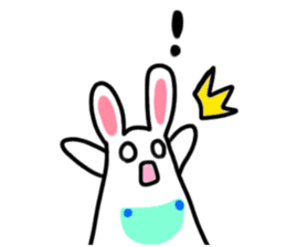 The rabbit which is overreaction sticker #3922410