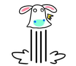 The rabbit which is overreaction sticker #3922411