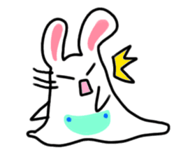 The rabbit which is overreaction sticker #3922413